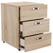 Containere sub birou - Stejar Sonoma