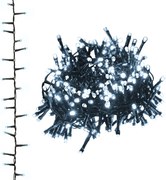 vidaXL Instalație compactă cu 400 LED-uri, alb rece, 13 m, PVC