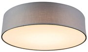 Plafoniera gri 40 cm cu LED inclus - Drum LED