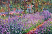 Reproducere The Artist's Garden at Giverny, 1900, Claude Monet