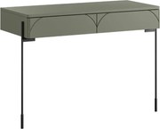 Consolă cu două sertare Sonatia 100 cm - verde măsliniu