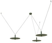 Lustra LED decorativa design modern Kurt 3L verde