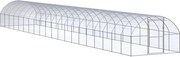 vidaXL Coteț de găini pentru exterior, 3x20x2 m, oțel zincat