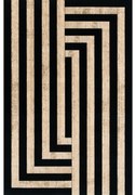 Covor lana Art Deco II black Selectează mărime: 133 X 190
