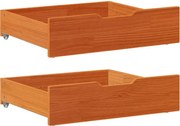 vidaXL Sertare de pat 2 buc. 65x55x17 cm maro ceruit lemn masiv de pin