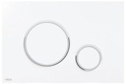 Clapeta de actionare Alca Thin M776 alb - crom