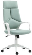 HOMCOM Scaun pentru Birou sau Gaming în Material Textil cu Spătar Înalt Verde | Aosom Romania