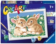 CREART PICTURA PE NUMERE PENTRU COPII IEPURASI PRINTRE MARGARETE - RAVENSBURGER (RVSPBN23563)