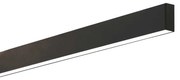 Lustra liniara cu lumina directa si indirecta STEEL WIDE Black 3000K