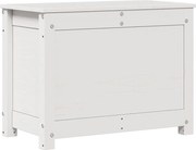vidaXL Cutie de depozitare, alb, 60x32x45,5 cm, lemn masiv de pin