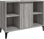 vidaXL Dulap de chiuvetă, gri sonoma, 80x33x60 cm, lemn prelucrat