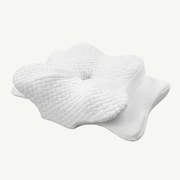 Perna cervicala ortopedica CERVI-SAN Confort memory foam fermitate moale, Alb