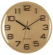 Karlsson 6022GD ceas de perete design auriu, diametru 30 cm