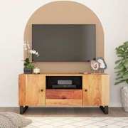 vidaXL Dulap TV, 105x33,5x46 cm, lemn masiv de acacia&amp;lemn prelucrat