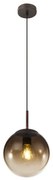 Lustra / Pendul modern 20cm VARUS maro/chihlimbar