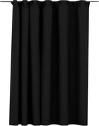 vidaXL Draperie opacă, aspect de in, antracit, 290 x 245 cm, cârlige