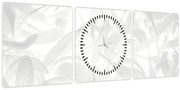 Tablou - Petale de frunze (cu ceas) (90x30 cm)