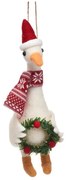 Ornament de Crăciun lucrat manual din material textil 14 cm Goose – Sass & Belle