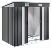 Căsuță de grădină pentru unelte L, 196x122x182 cm, antracit Jurhan
