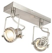 Spotlight industrial din oțel cu 2 lumini reglabile - Suplux
