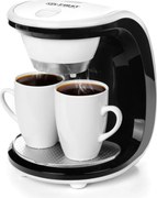 La mâna a doua: Cafetiera First Austria FA-5453-2, 450W, 2 cesti, Filtru detasabil, Alb