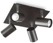Plafoniera design modern minimalist Spot pl4 negru