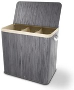 Juskys Coș de bambus Curly 150 L - gri