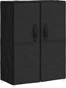 vidaXL Pantofar, negru, 60x28x90 cm, material textil