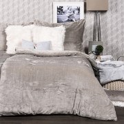 Lenjerie de pat din microflanel 4Home gri, 160 x 200 cm, 70 x 80 cm