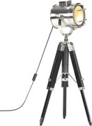 vidaXL Lampă de podea cu trepied, 69 cm, negru, lemn masiv de mango
