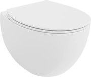 Mexen Egg vas wc Rimless cu capac cu închidere lentă slim, duroplast, alb lucios - 30245000