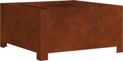vidaXL Cuptor de foc Maro 60 x 60 x 30 cm Oțel rezistent de intemperii