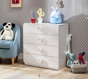 Comoda cu 4 sertare, pentru camera copii, colectia Baby Cotton