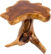 Masuta din lemn de tec Nature Root 40cm A-38237 VC