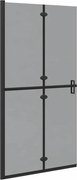 vidaXL Perete de duș Walk-In Negru 100 x 6,5 x 190 cm