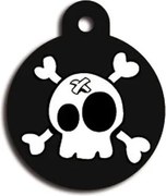 Placă de identificare pentru guler Imarc Circle Negru