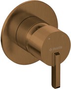 Baterie pentru dus, bronz, fara comutator, pentru corp ingropat, Deante Silia Bronz