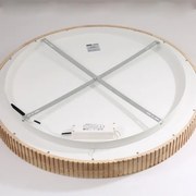 Brilagi - Plafonieră LED FALCON WOOD MODERN, 60 W, 230 V, Ø 80 cm, lemn