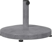 vidaXL Bază pentru umbrelă Aspect de lemn gri închis 48 x 48 x 32 cm