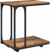 vidaXL Masă laterală Lemn vechi 50 x 35 x 55.5 cm Lemn compozit