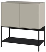 Dulap negru/crem 80x90x40 cm Amira – Marckeric