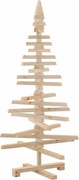 vidaXL Brad de Crăciun din lemn decorativ, 120 cm, lemn de pin masiv