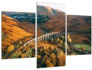 Tablou cu pod în valea din Scoția (90x60 cm)