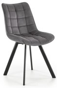 Scaun de dining COMORO, 1 buc., gri închis