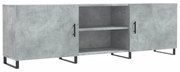 vidaXL Comodă TV, gri beton, 150x30x50 cm, lemn compozit