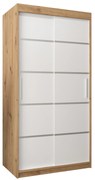 Dulap de haine 100 cm Verika 1 100 (stejar artisan + alb). 1063670