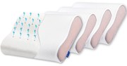 Set 4X perne ortopedice Suporto®️ spuma cu memorie 55 x 35 x 11 cm cu perforatii