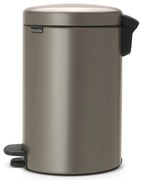 Coș de gunoi gri cu pedală din oțel 12 l NewIcon – Brabantia