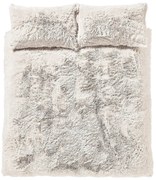 Lenjerie de pat albă din micropluș pentru pat dublu 200x200 cm Cuddly – Catherine Lansfield
