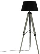 Lampa de podea din lemn, cu picioare si abajur RUNO, inaltime 145 cm
